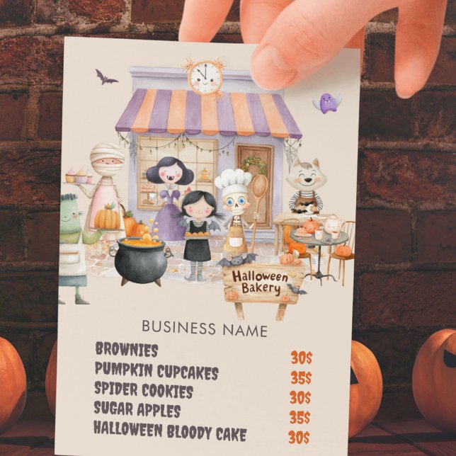Flyer Halloween Bake Sale Bakery Pastry Octubre (Subido por el creador)
