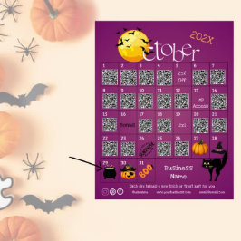 Flyer Halloween Countdown Advance Calendar Business Prom