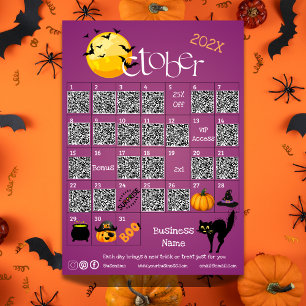 Flyer Halloween Countdown Advance Calendar Business Prom