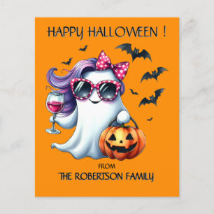 Flyer Halloween Fantasma