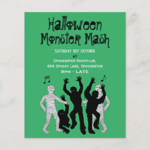 Flyer Halloween Monster Mash Dance Fiesta
