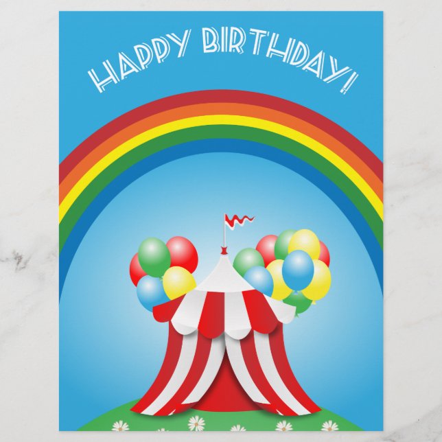 Flyer Happy birthday (Frente)