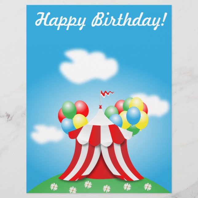 Flyer Happy birthday (Frente)