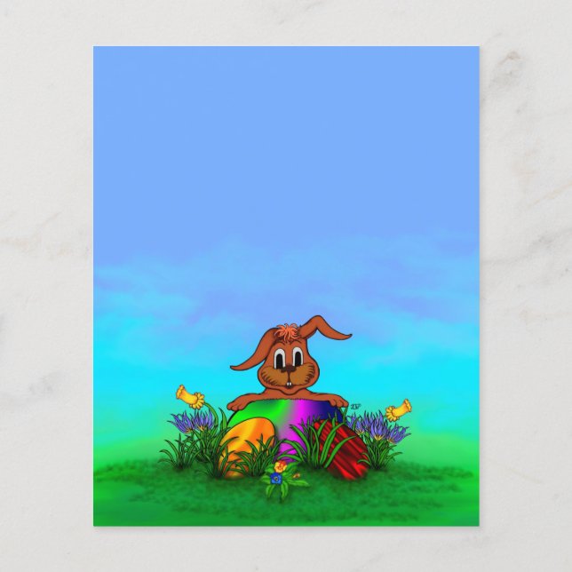 Flyer Happy Easter! Easter Rabbit (Atrás)