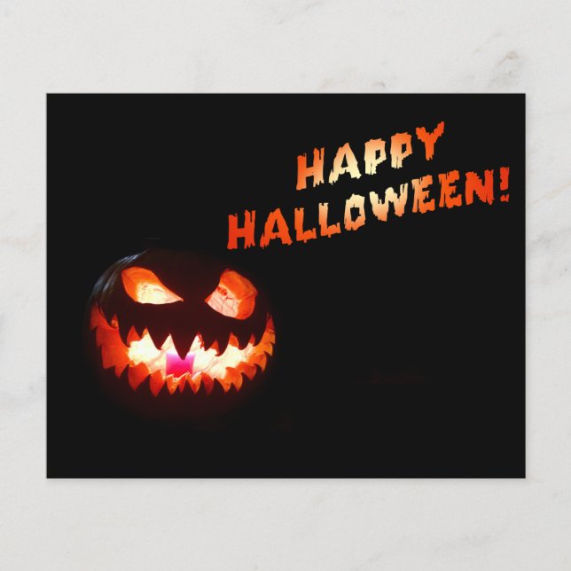Flyer HAPPY HALLOWEEN - FLORECIENTE Jack-O-Lantern (Frente)