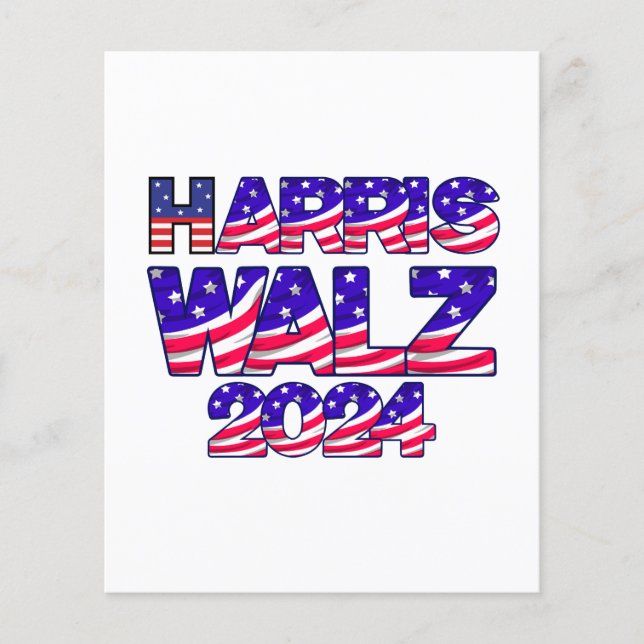 Flyer Harris y Walz 2024 | Elección (Frente)