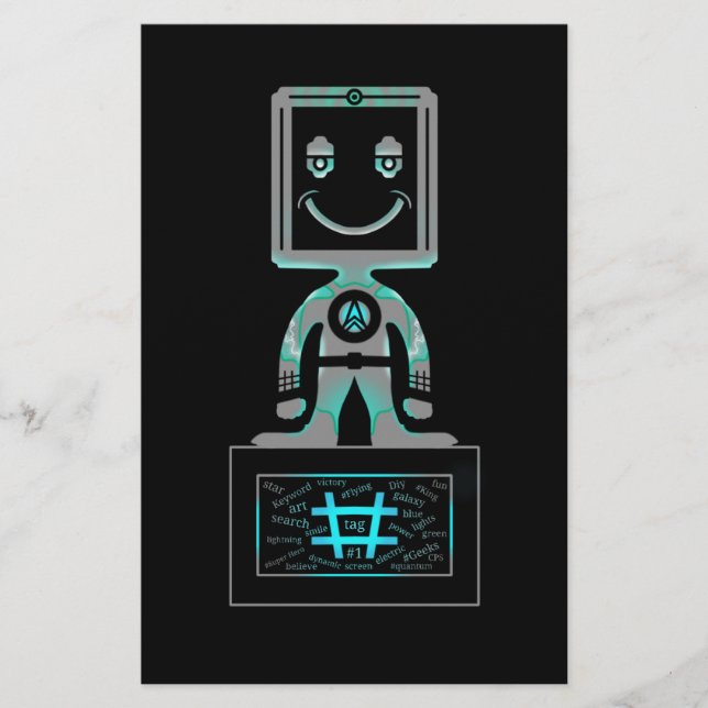 Flyer Hash Tag Super héroe (Frente)