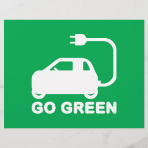 Flyer Hazlo Verde ~ Conduce Autos Eléctricos