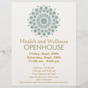 Flyer Healing Arts and Natural Health and Wellness