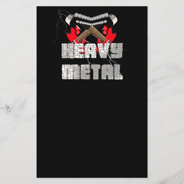 Flyer Heavy metal (Atrás)