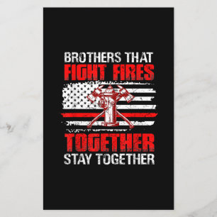Flyer Hermanos que luchan juntos contra los incendios se