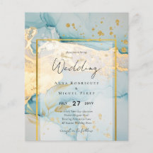 Hermosa Boda de Oro de Vidrio Marítimo Invitan a l