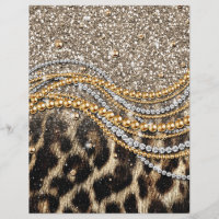 Hermosa imagen de animales de moda Leopard Faux