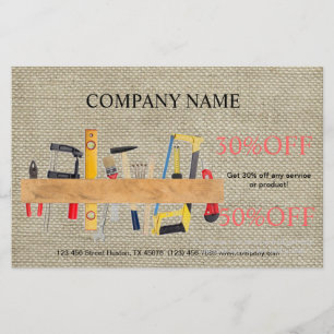 Flyer Herramientas de renovación Manitas Carpintería Con