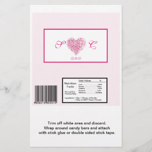 Flyer Hershey, Boda de corazón rosa claro, es un gran ra
