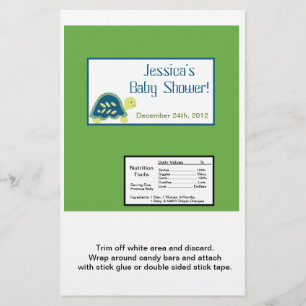 Flyer Hershey's Large Bar Wrapper Blue Sea Turtles