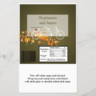 Flyer Hershey's Large Bar Wrapper Brown otoño bicicleta