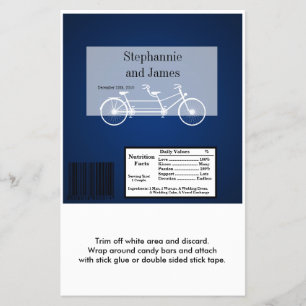 Flyer Hershey's Large Bar Wrapper Navy Blue Double Bike