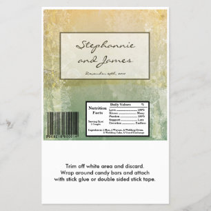 Flyer Hershey's Large Bar Wrapper Vintage Floral Antique