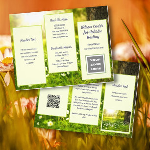 Flyer Hierba soleada saludable y agradable