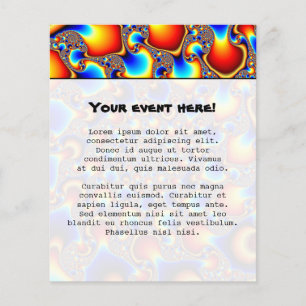 Flyer Hipn0sis - Arte fractal