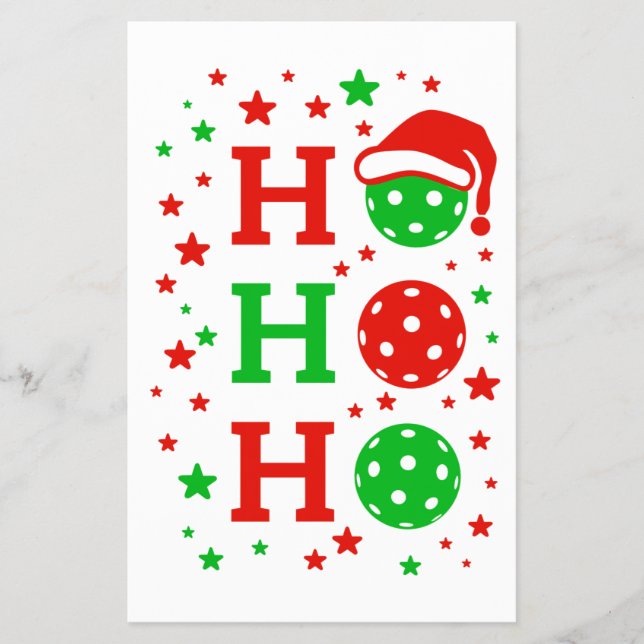 Flyer Ho Ho Ho Ho Ho Pickleball - Deportes divertidos pa (Frente)