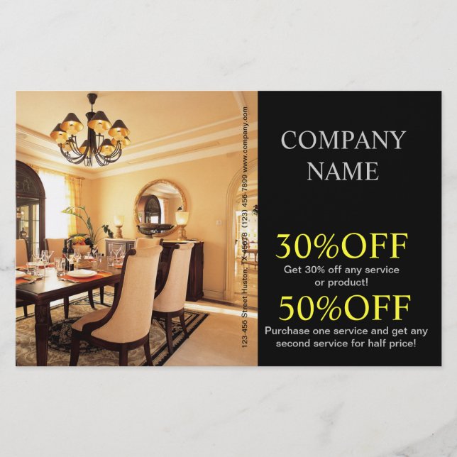 Flyer Hogar Stager Renovador de interiores (Frente)