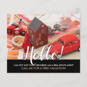 Flyer hola no soy tu vecino agente inmobiliario Fly