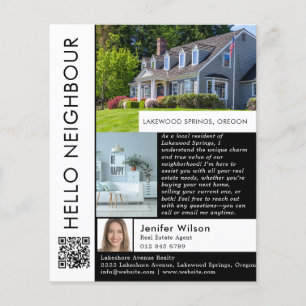 Flyer Hola Vecino Marketing Inmobiliario
