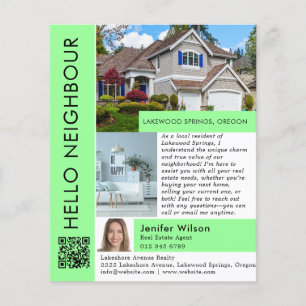 Flyer Hola Vecino Marketing Inmobiliario