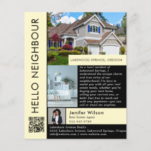 Flyer Hola Vecino Marketing Inmobiliario