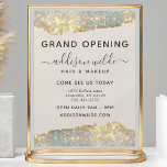 Flyer Holographic Glam Purpurina Salon Business<br><div class="desc">Holographic Glam Purpurina Salon Business Flyer. Este diseño presenta un estilo de letra con un estilo de escritura de firma elegante que se encuentra en un bonito fondo brillante iridiscente moderno. Perfecto para un salón de belleza,  peluquería,  maquillador o cosmetólogo.</div>