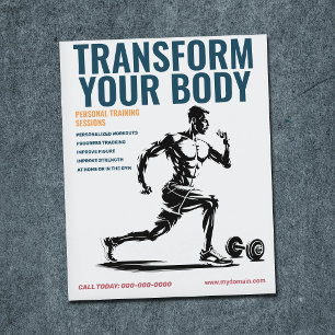 Flyer Hombre Atlético - Entrenador Personal