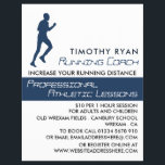 Flyer Hombre Corriendo, Anuncio de Lección de Atletismo<br><div class="desc">Hombre Corriendo,  Volantes de Anuncio de Lección de Atletismo por la Tienda de Tarjetas de Presentación.</div>