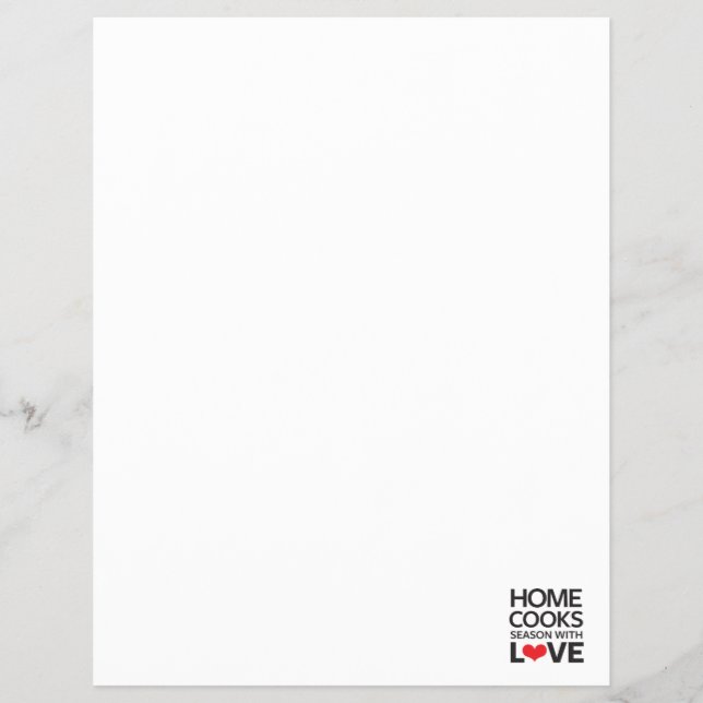 Flyer Home Cooks Season Con Amor (Frente)