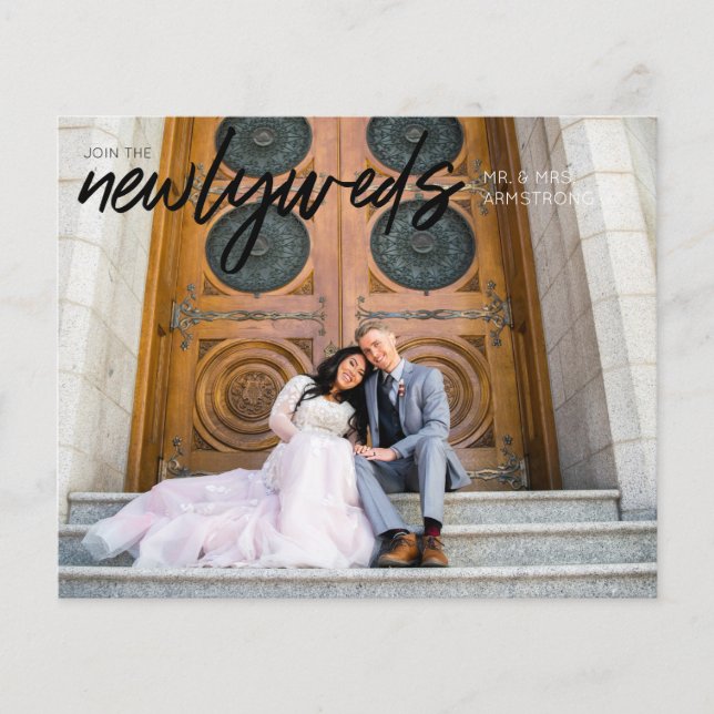 Flyer Horiz 3B Foto Recepción De Boda Presupuestaria Par (Frente)