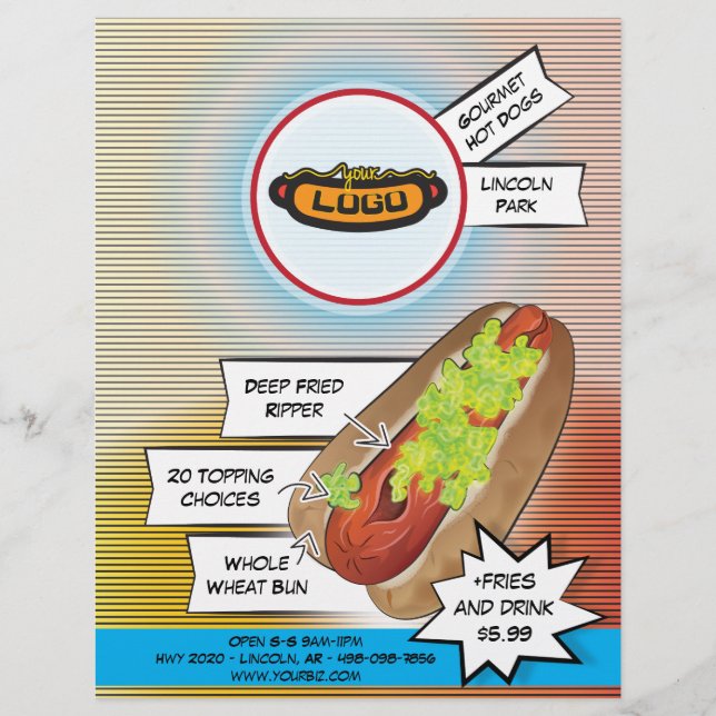 Flyer Hot Dog "Ripper" (Frente)