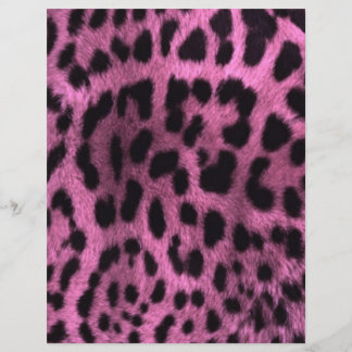 Flyer Huella de leopardo animal - rosa