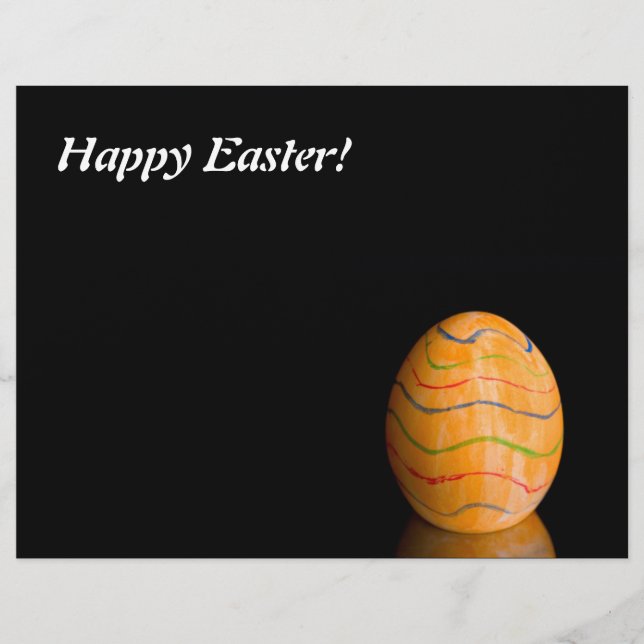 Flyer Huevo de la Pascua naranja (Frente)