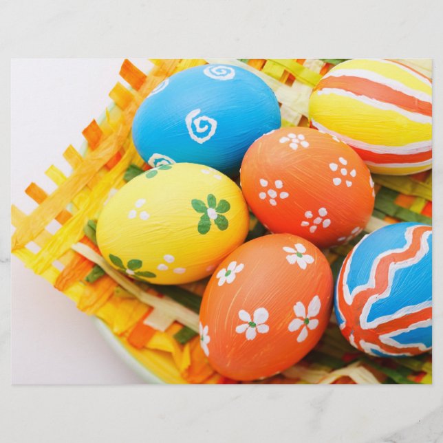 Flyer Huevos coloridos de Pascua (Frente)