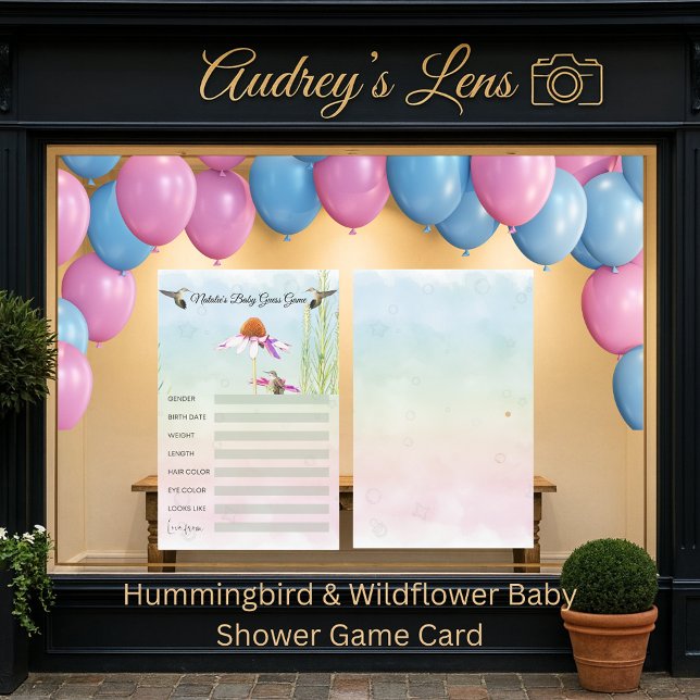 Flyer Hummingbird & Wildflower Baby Shower (Subido por el creador)