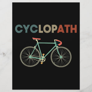 Flyer Humor divertido ciclista de bicicleta Cyclopath
