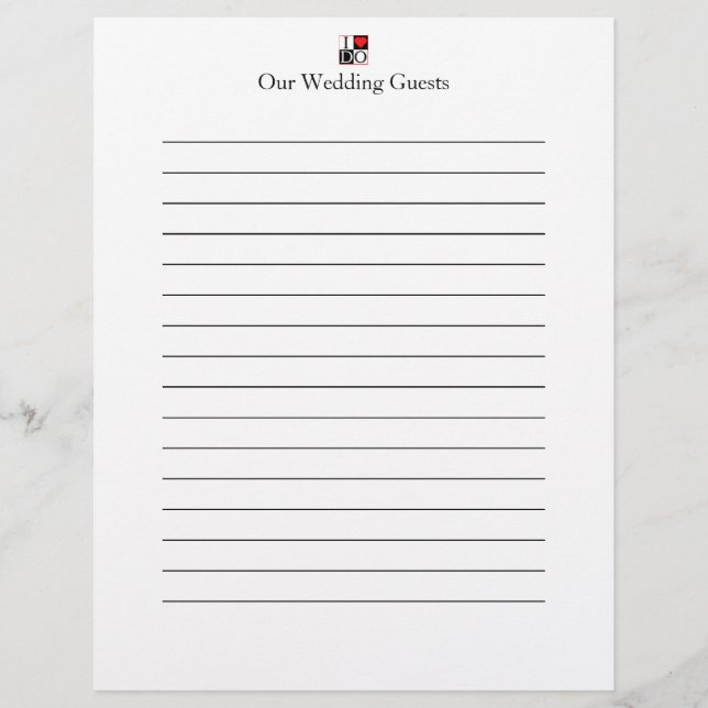 Flyer I Do Boda Guest Book Pages (Frente)