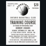 Flyer Icono de baloncesto, curso de entrenamiento de bal<br><div class="desc">Volantes publicitarios de curso de entrenamiento de baloncesto icono de baloncesto por la tienda de tarjetas de presentación.</div>