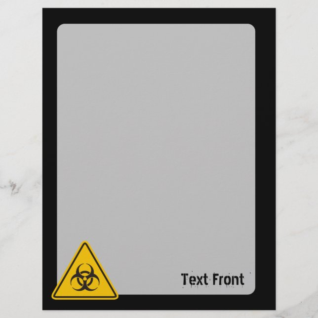 Flyer Icono de Biopeligro (Frente)