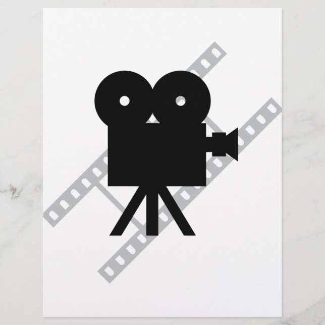 Flyer icono de cámara de cine (Frente)