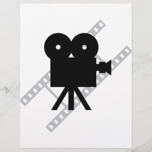 Flyer icono de cámara de película