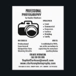 Flyer Icono de cámara negra, fotógrafo, alquiler de foto<br><div class="desc">Icono De Cámara Negra,  Fotógrafo,  Alquiler De Fotografías Publicitarias Por La Tienda De Tarjetas De Negocios.</div>