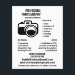 Flyer Icono de cámara negra, fotógrafo, alquiler de foto<br><div class="desc">Icono De Cámara Negra,  Fotógrafo,  Alquiler De Fotografías Publicitarias Por La Tienda De Tarjetas De Negocios.</div>