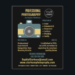 Flyer Icono de cámara retro, fotógrafo, alquiler de foto<br><div class="desc">Icono De Cámara Retro,  Fotógrafo,  Volantes De Publicidad De Fotografía Por La Tienda De Tarjetas De Negocios.</div>